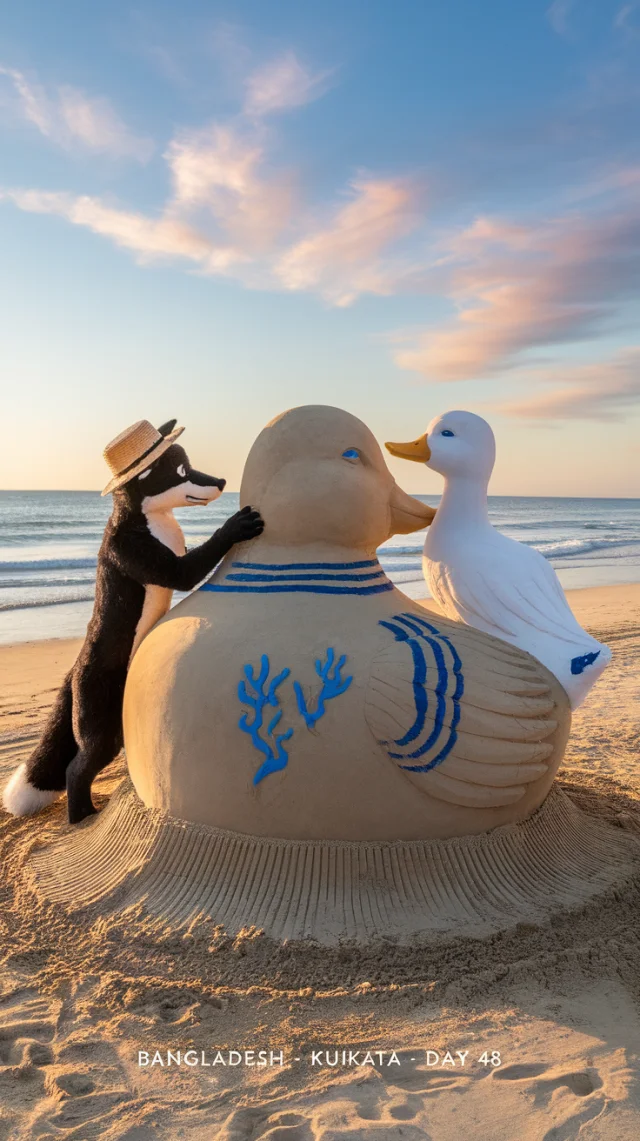 Ideogram AI: Fox & Duck Beach Art Generation Compared - v2.0 - Image 3