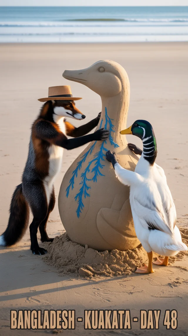 Ideogram AI: Fox & Duck Beach Art Generation Compared - v3.0 - Image 4