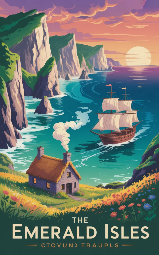 Vintage Travel Poster AI Art: Ideogram Version Comparison - v3.0 - Image 4
