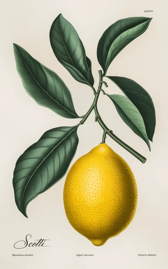 AI Lemon Botanical Illustration: Ideogram Versions Compared - v2.0 - Image 4