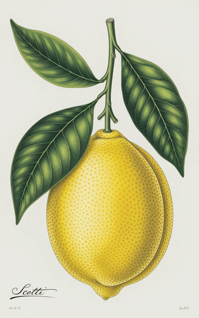 AI Lemon Botanical Illustration: Ideogram Versions Compared - v2a - Image 2