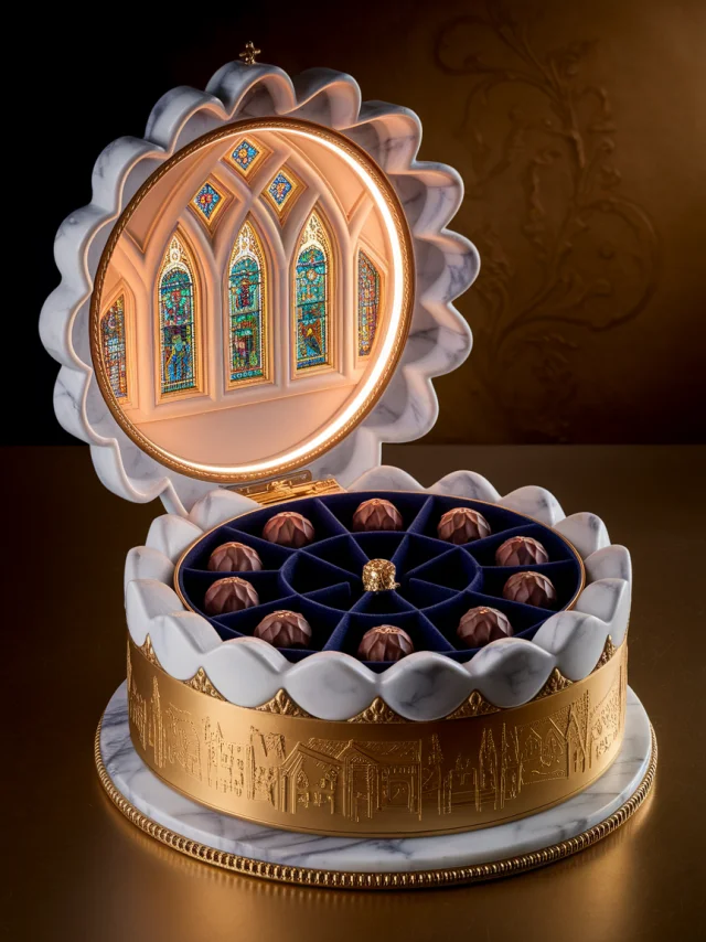 Luxury Cathedral Chocolate Box Design: Ideogram v2a-v3.0 - v2a - Image 2