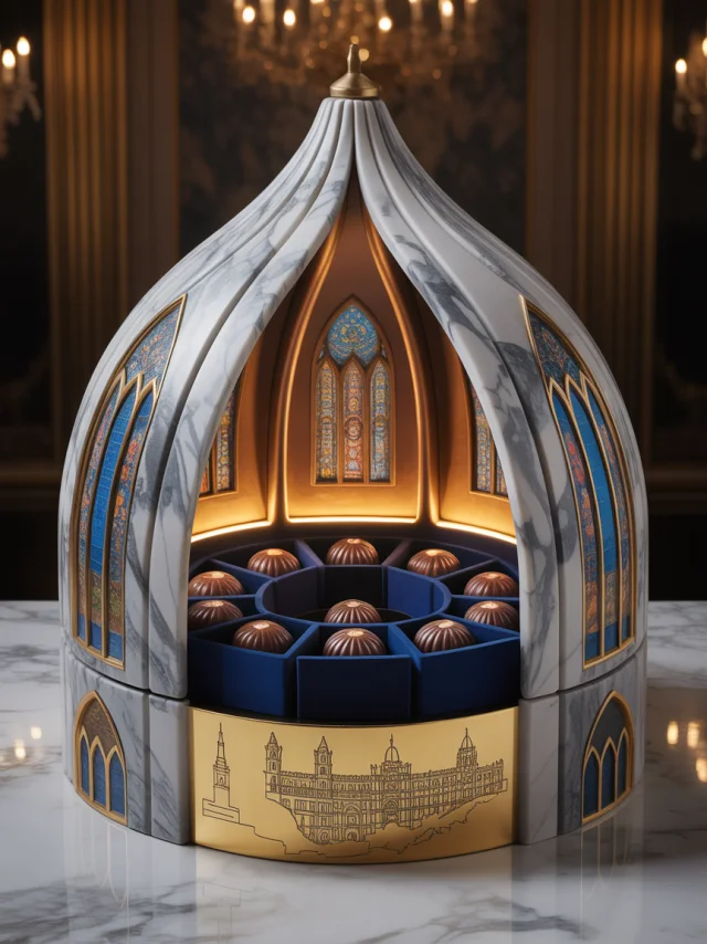 Luxury Cathedral Chocolate Box Design: Ideogram v2a-v3.0 - v3.0 - Image 1