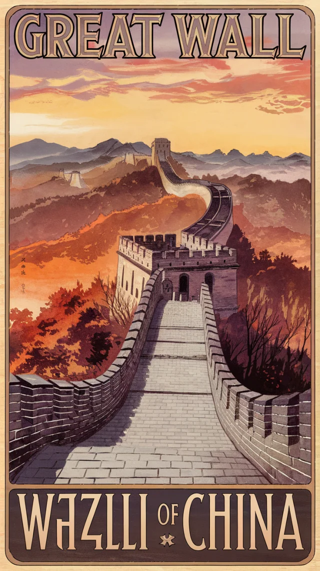 AI Art: Best Vintage Great Wall Travel Poster Generators - v2.0 - Image 2