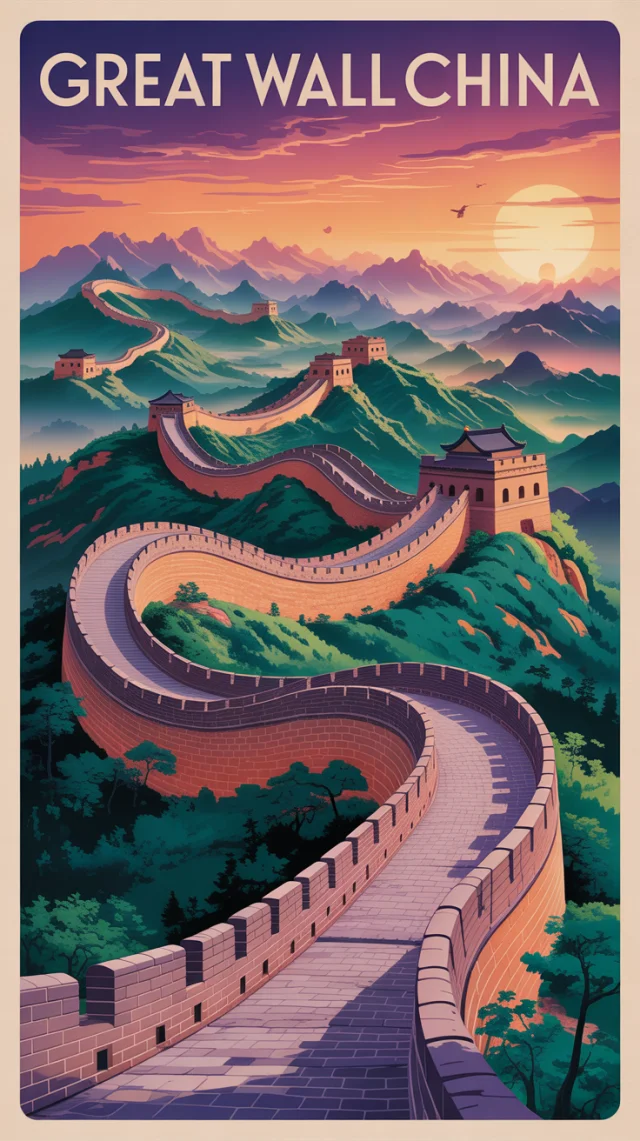 AI Art: Best Vintage Great Wall Travel Poster Generators - v3.0 - Image 3