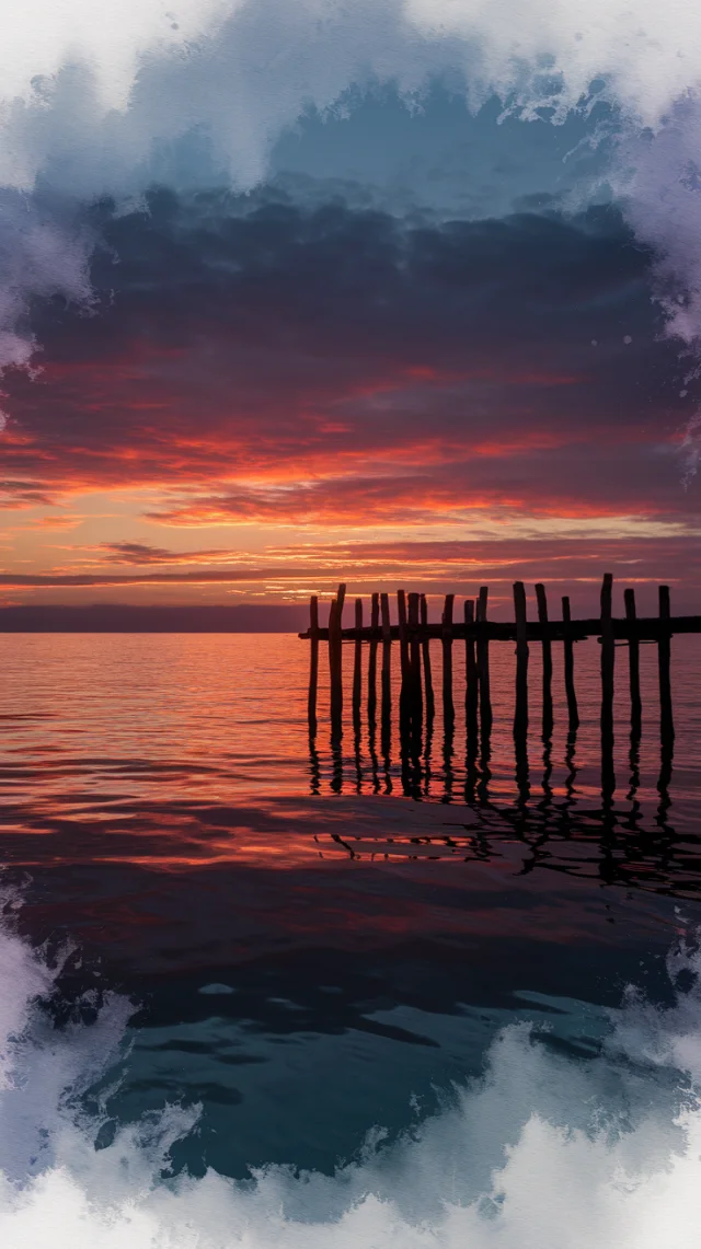 Ideogram: Best for Twilight Pier Watercolor AI Art? - v2a - Image 2