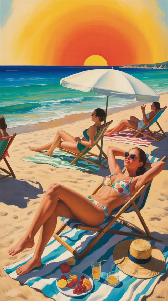 Ideogram: AI Vintage Beach Travel Poster Art Compared - v3.0 - Image 2