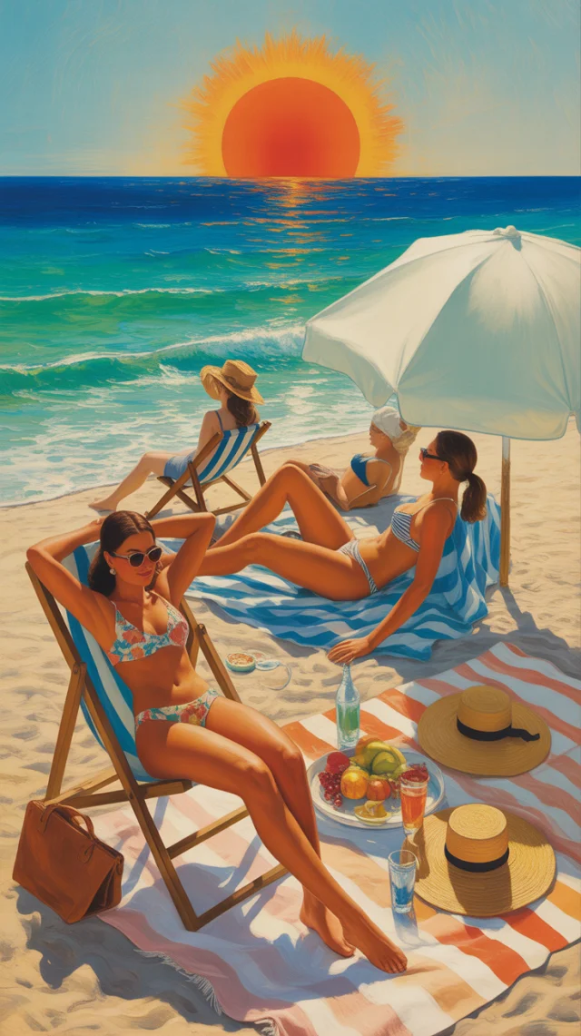Ideogram: AI Vintage Beach Travel Poster Art Compared - v3.0 - Image 4