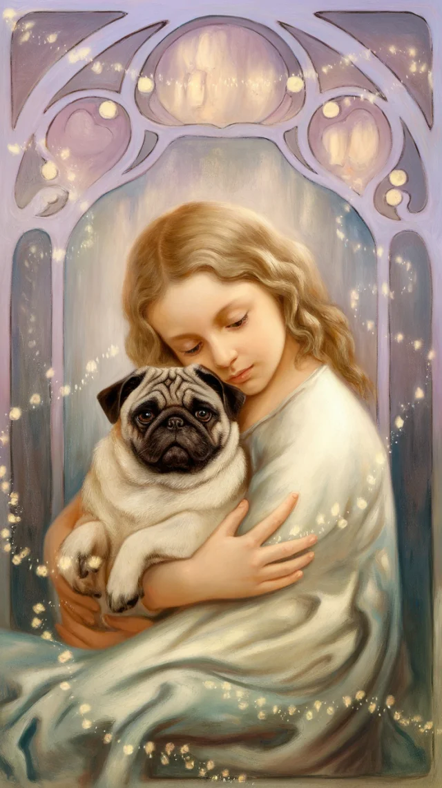 Art Nouveau Pug Oil Painting: Ideogram Versions Compared - v2.0 - Image 2