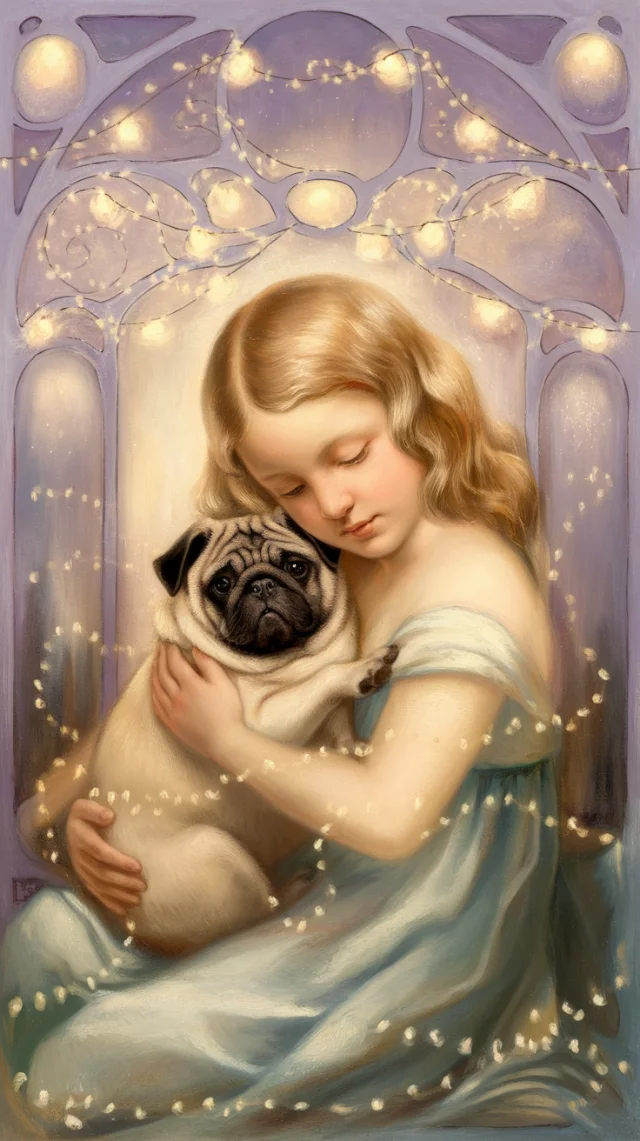 Art Nouveau Pug Oil Painting: Ideogram Versions Compared - v2.0 - Image 3