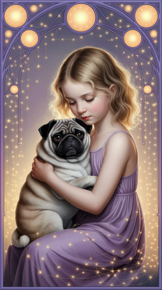 Art Nouveau Pug Oil Painting: Ideogram Versions Compared - v2a - Image 2