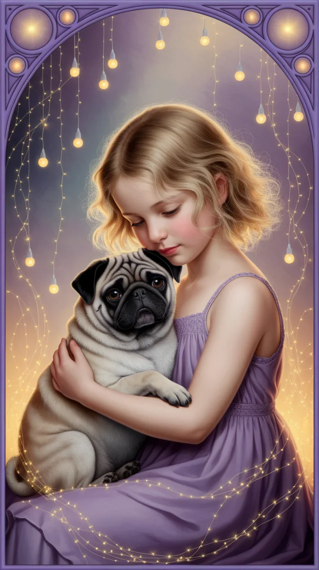 Art Nouveau Pug Oil Painting: Ideogram Versions Compared - v2a - Image 3