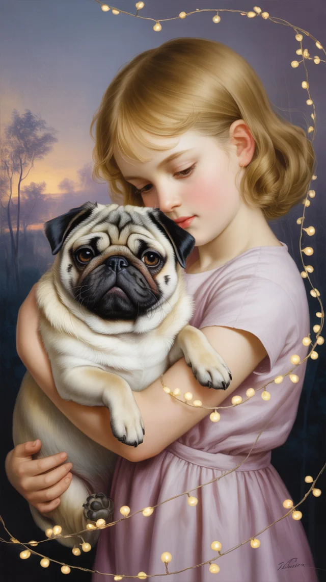 Art Nouveau Pug Oil Painting: Ideogram Versions Compared - v3.0 - Image 4