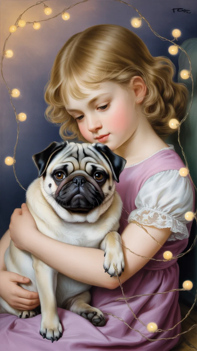 Art Nouveau Pug Oil Painting: Ideogram Versions Compared - v3.0 - Image 3