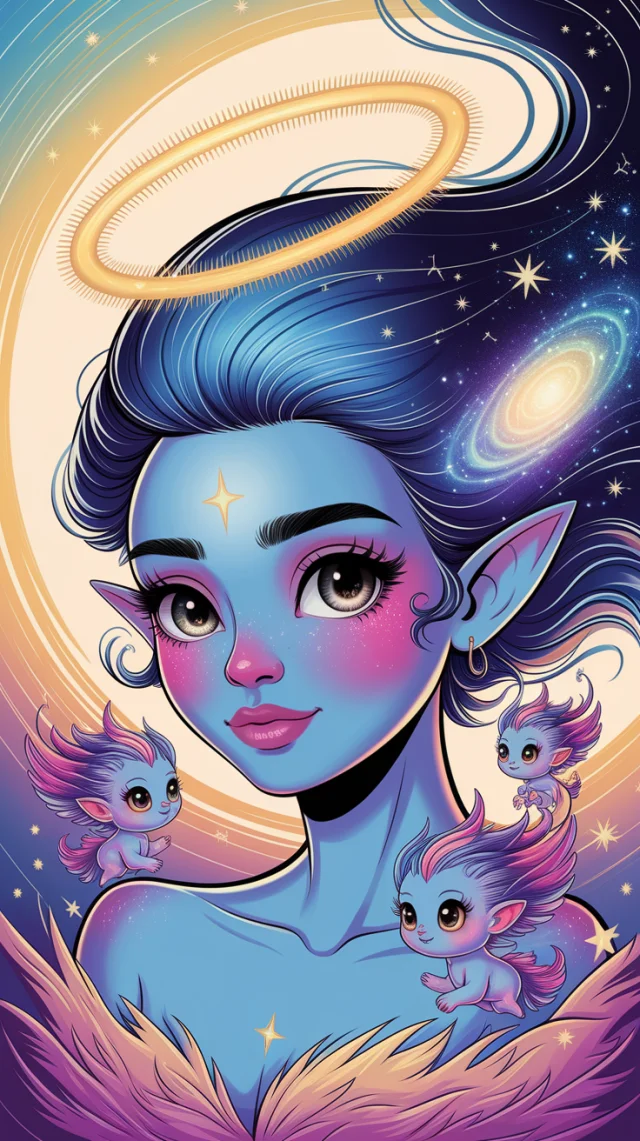 Whimsical Celestial Being AI Art: Ideogram Version Test - v2a - Image 3