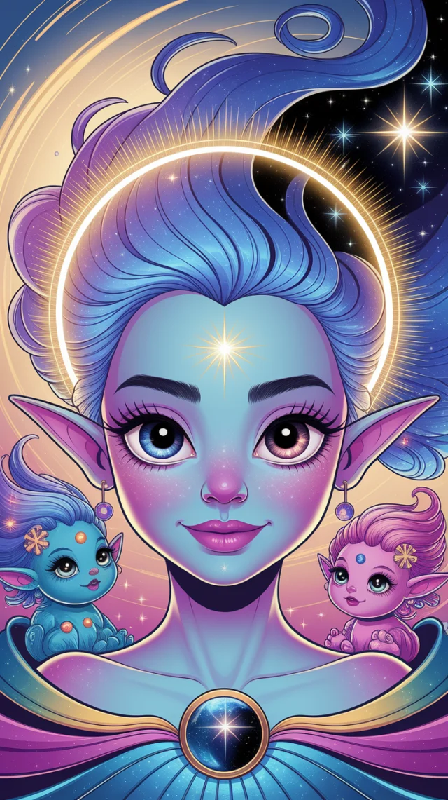 Whimsical Celestial Being AI Art: Ideogram Version Test - v2a - Image 2