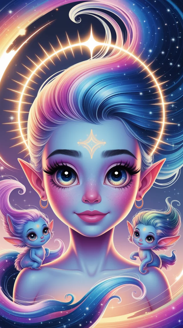 Whimsical Celestial Being AI Art: Ideogram Version Test - v2a - Image 1