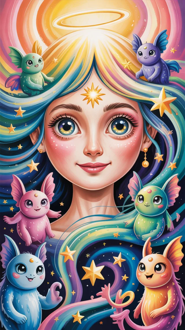 Whimsical Celestial Being AI Art: Ideogram Version Test - v3.0 - Image 3