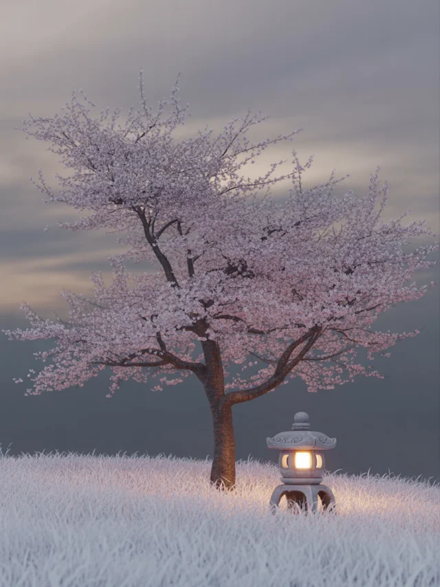 Ideogram’s Tranquil Cherry Blossom Snow Scene Renderings - v3.0 - Image 4