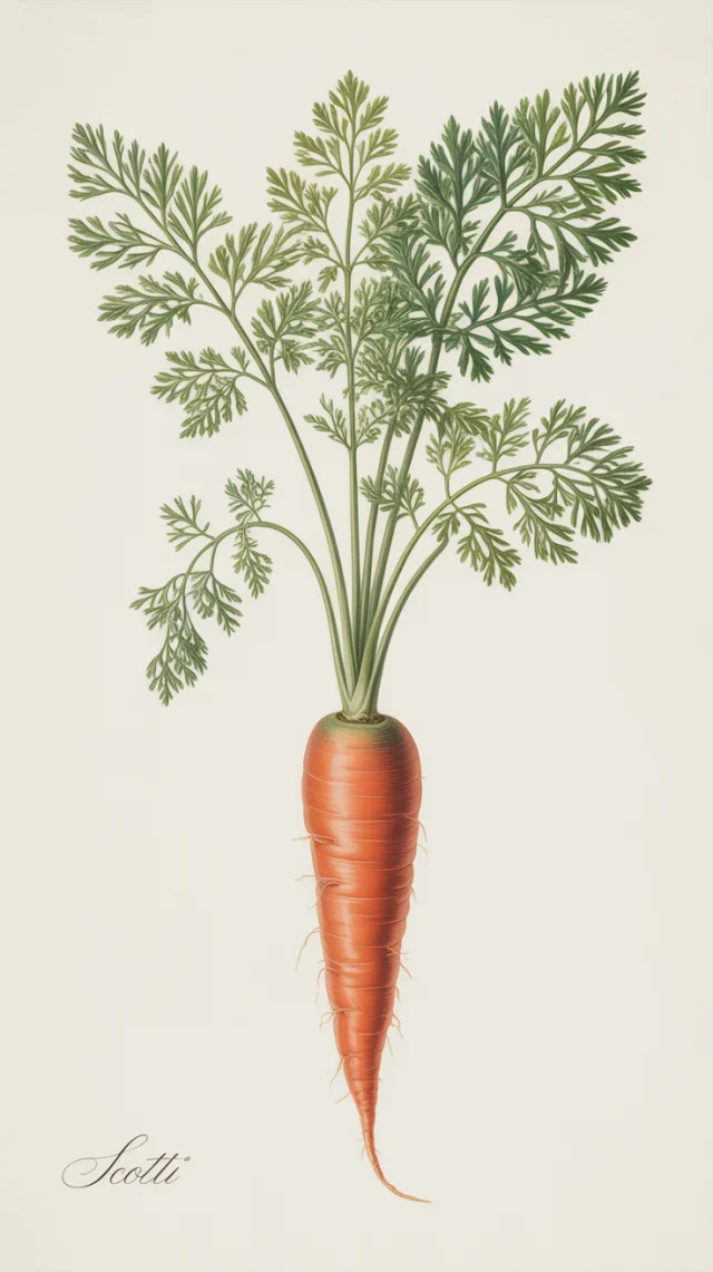 Ideogram: AI Carrot Botanical Illustration Comparison - v3.0 - Image 2