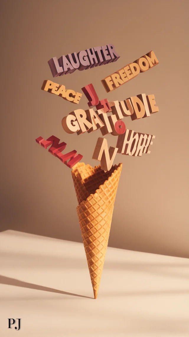 Ideogram: Surreal Typographic Still Life Compared (v2a-v3) - v2.0 - Image 3