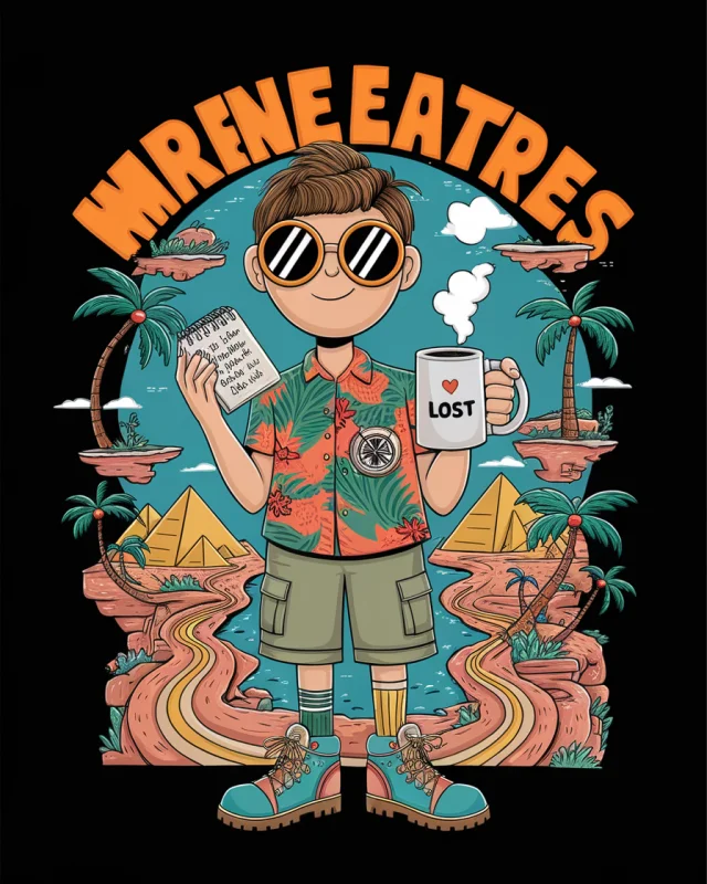 Quirky Animated Traveler Illustrations: Ideogram v2a-v3.0 - v2.0 - Image 4