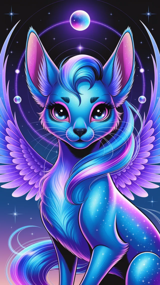 Celestial Fantasy Animal Art: Ideogram Version Comparison - v2a - Image 4