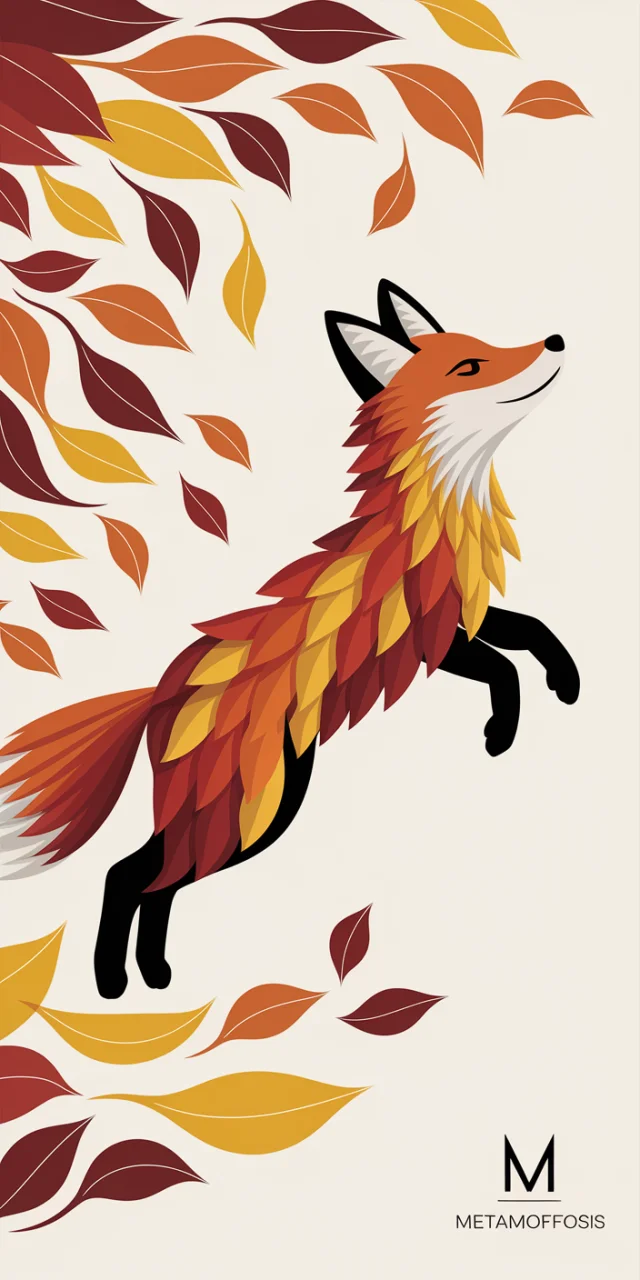 Ideogram: Stylized Autumn Fox Illustration Showdown (v3 Wins) - v2a - Image 2