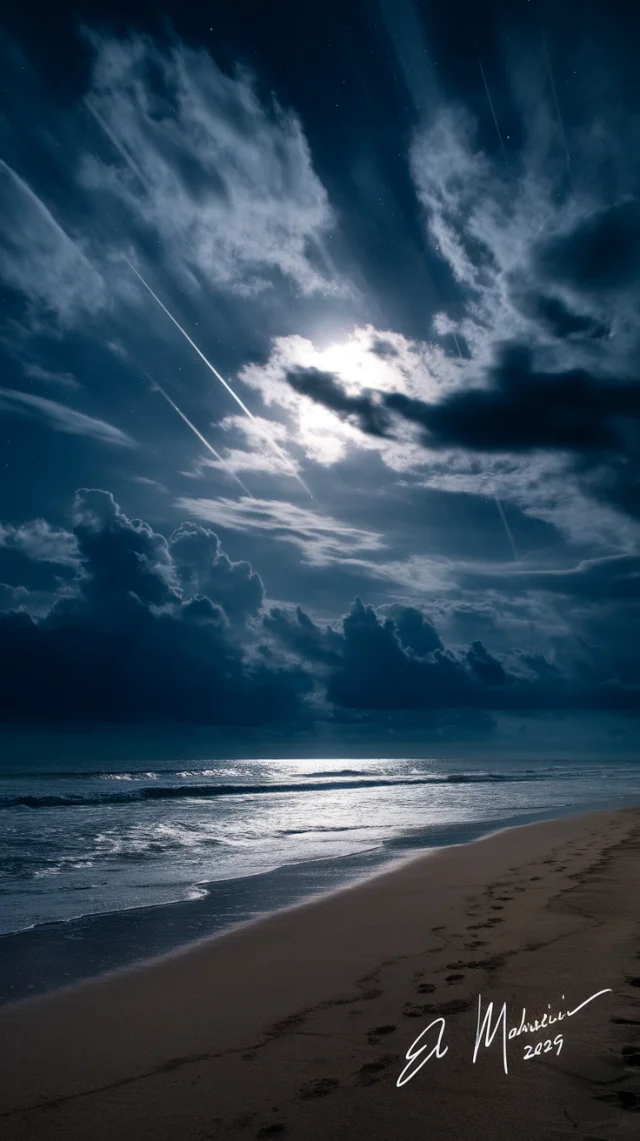 Best Ideogram Dramatic Night Beach Scene: Version Showdown - v2.0 - Image 3