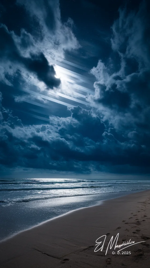 Best Ideogram Dramatic Night Beach Scene: Version Showdown - v2.0 - Image 4