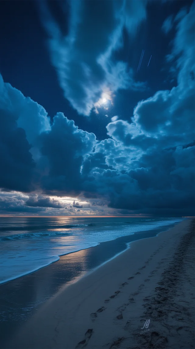 Best Ideogram Dramatic Night Beach Scene: Version Showdown - v3.0 - Image 2