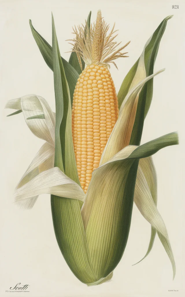 AI Corn Illustration: Ideogram v2a, v2.0, v3.0 Comparison - v2.0 - Image 2