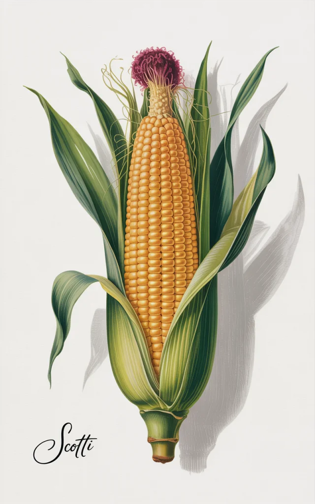 AI Corn Illustration: Ideogram v2a, v2.0, v3.0 Comparison - v3.0 - Image 3