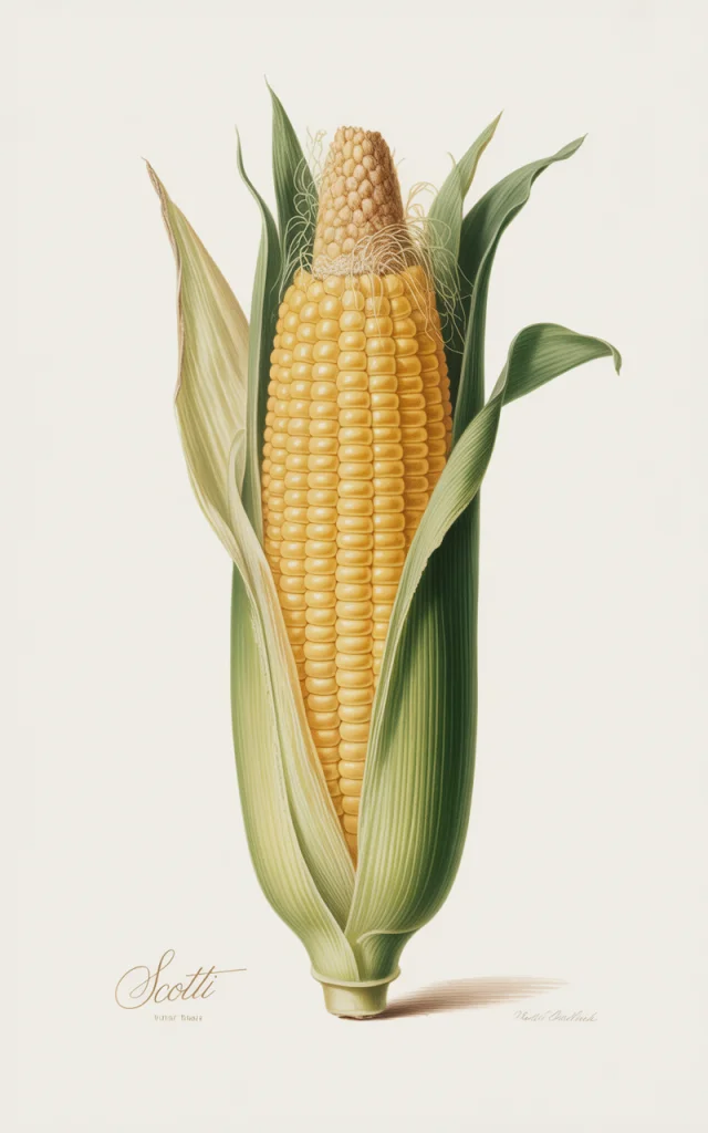 AI Corn Illustration: Ideogram v2a, v2.0, v3.0 Comparison - v3.0 - Image 2