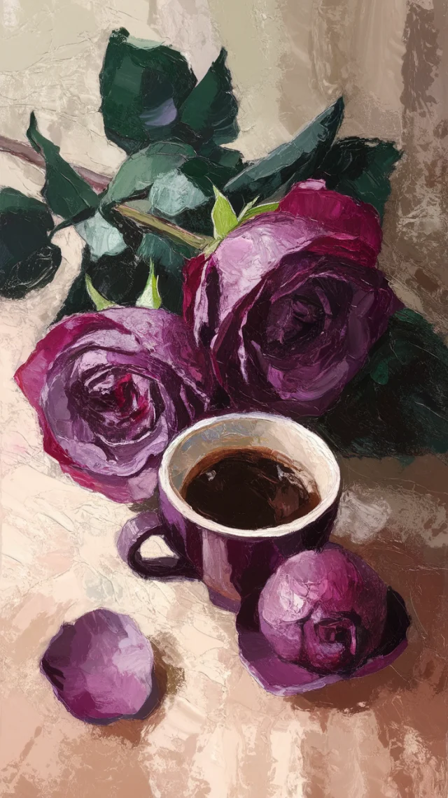 Ideogram: Impressionistic Rose & Espresso AI Art Compared - v2.0 - Image 4
