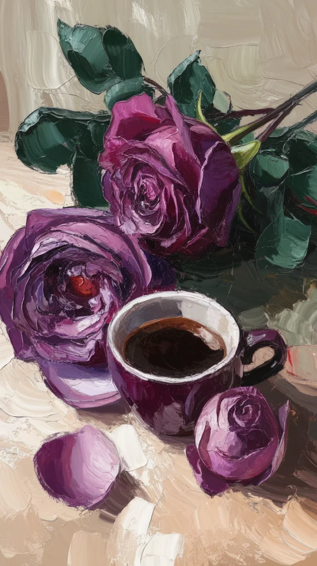Ideogram: Impressionistic Rose & Espresso AI Art Compared - v2.0 - Image 3