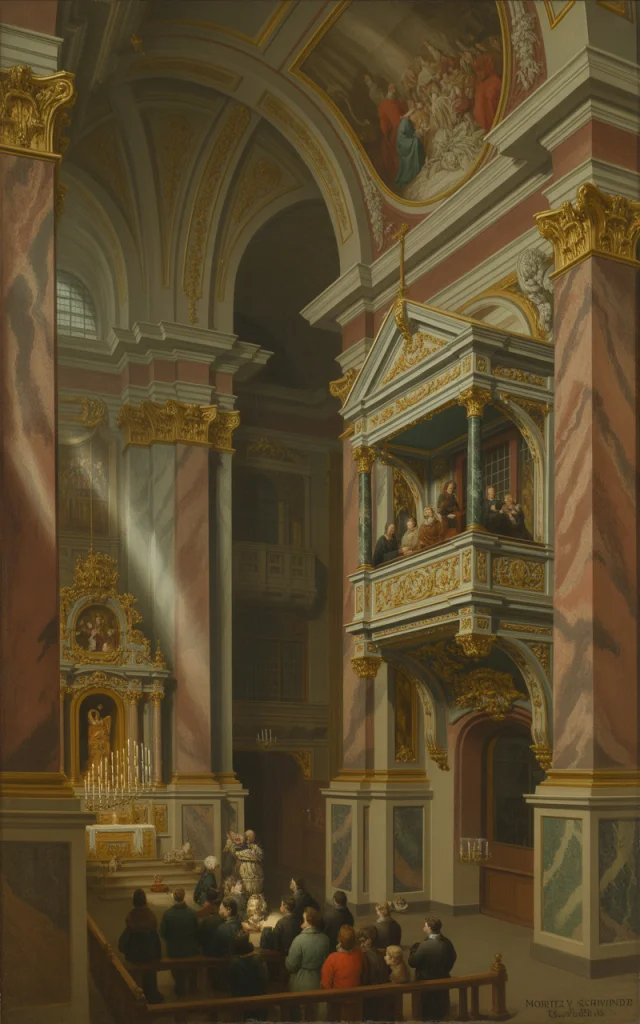 AI Baroque Church Painting: Ideogram Versions Compared - v3.0 - Image 3