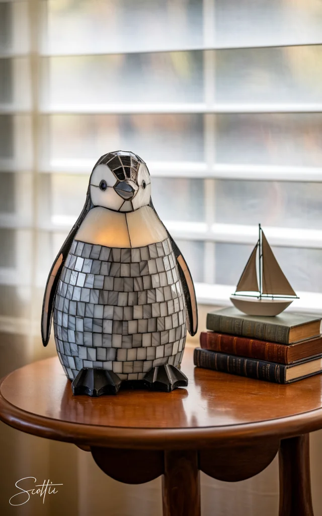 Ideogram Penguin Lamp: Stained Glass Chick Creations - v2.0 - Image 3