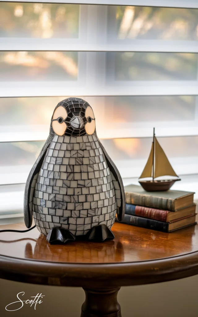 Ideogram Penguin Lamp: Stained Glass Chick Creations - v2.0 - Image 4