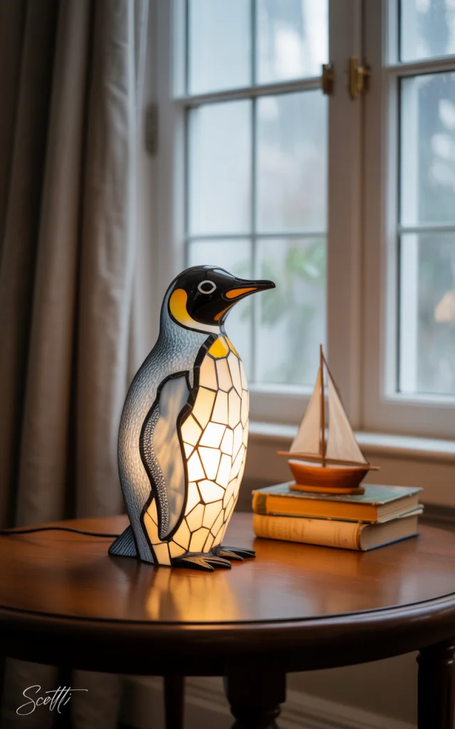 Ideogram Penguin Lamp: Stained Glass Chick Creations - v3.0 - Image 4