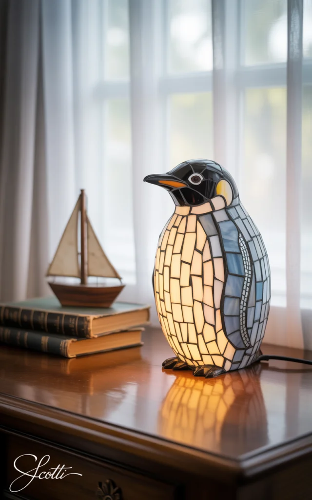 Ideogram Penguin Lamp: Stained Glass Chick Creations - v3.0 - Image 2