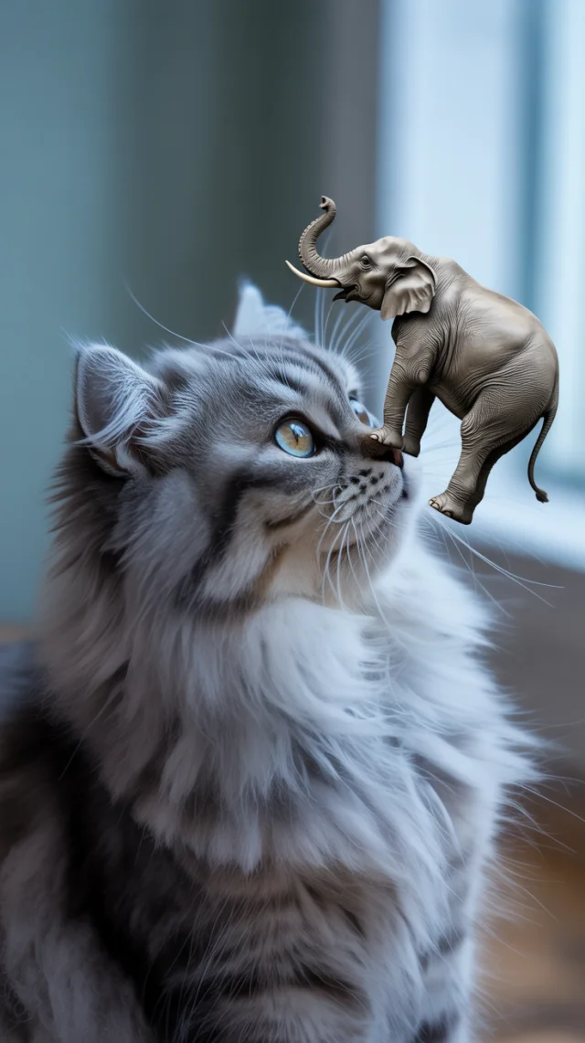 Ideogram Surreal Cat Elephant Art: Version Showdown - v3.0 - Image 3