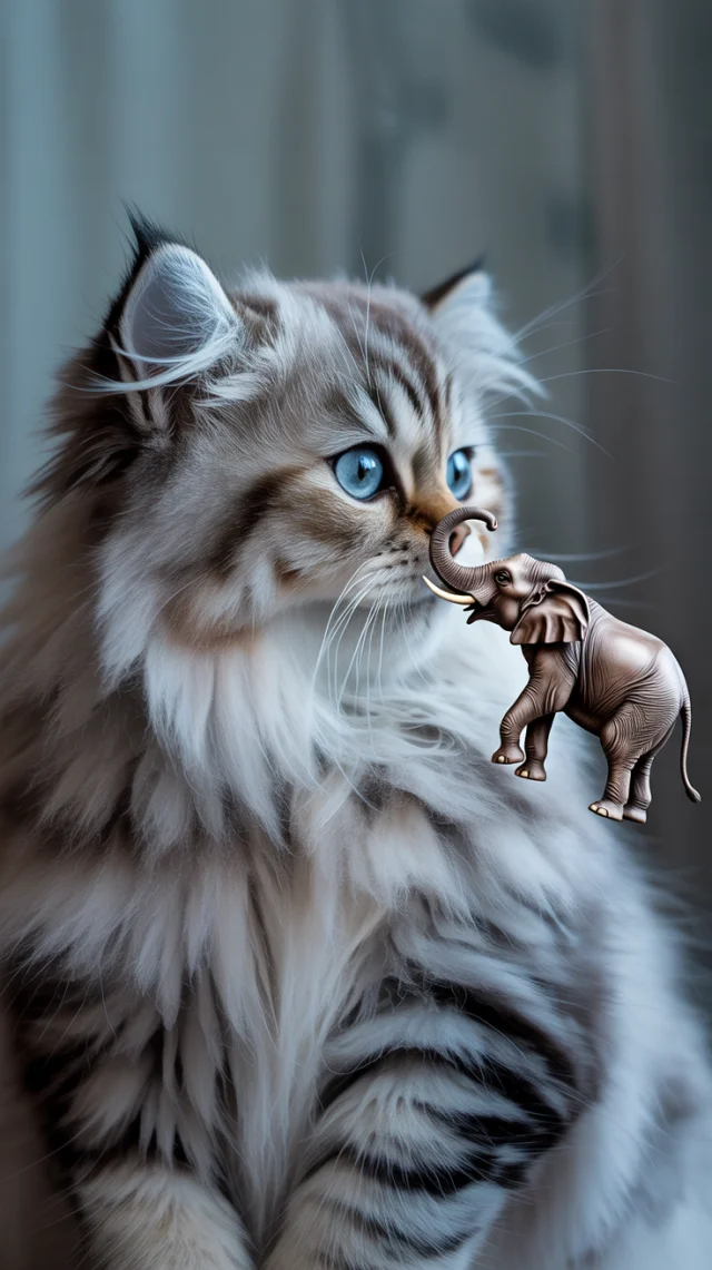 Ideogram Surreal Cat Elephant Art: Version Showdown - v3.0 - Image 2