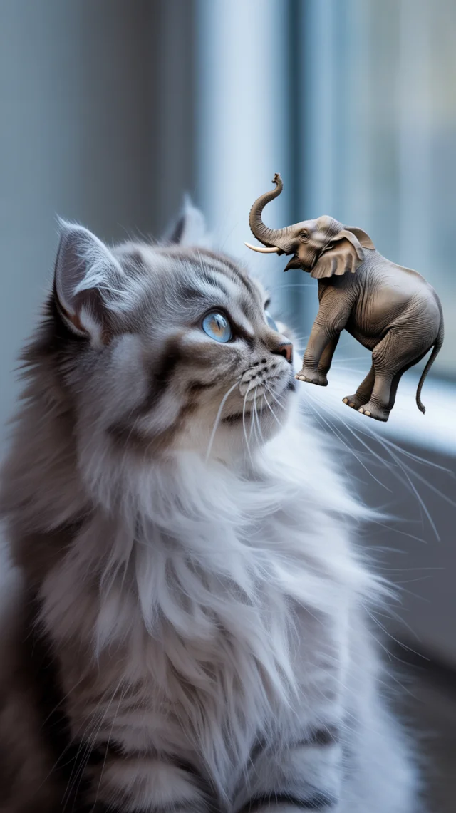 Ideogram Surreal Cat Elephant Art: Version Showdown - v3.0 - Image 4