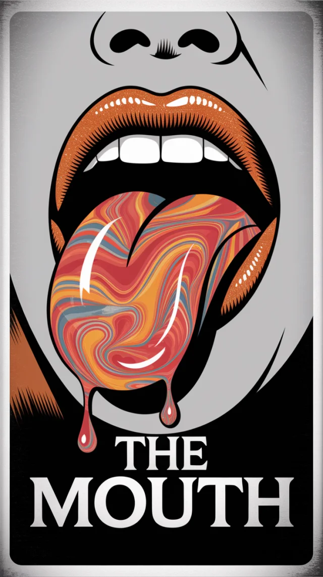 Vintage Surreal Mouth Poster: Ideogram Versions Compared - v2a - Image 1
