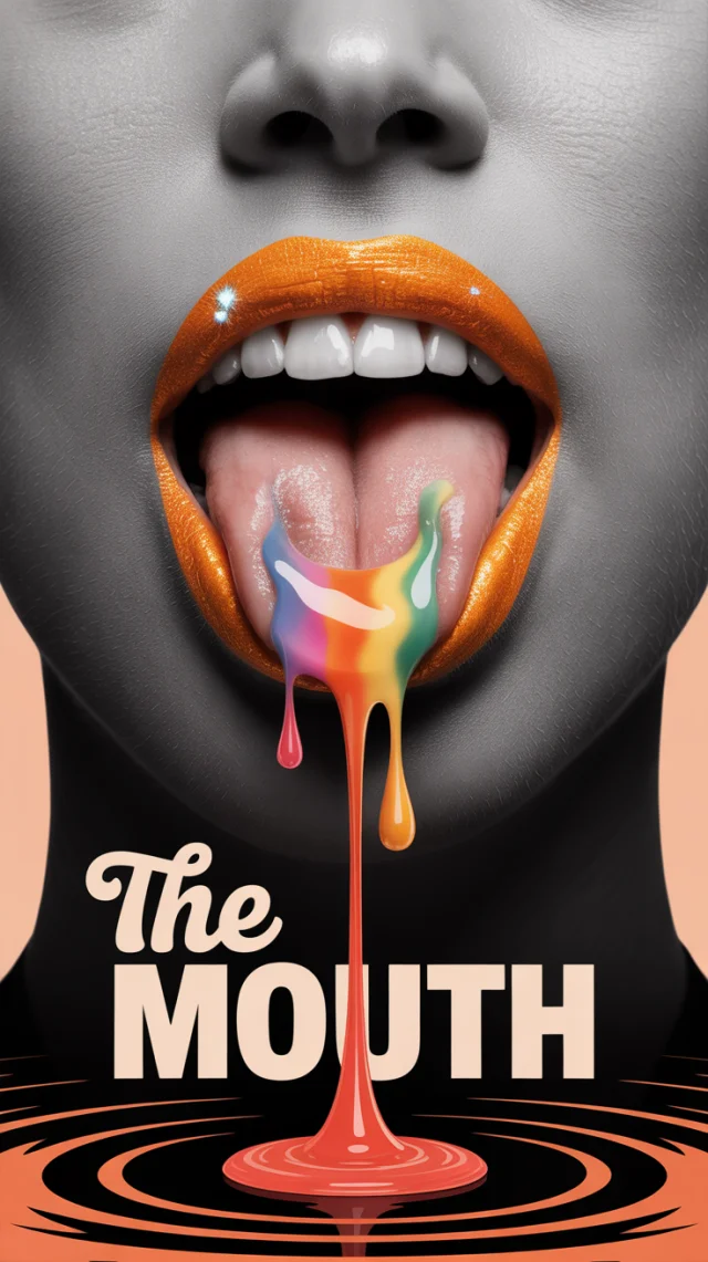 Vintage Surreal Mouth Poster: Ideogram Versions Compared - v3.0 - Image 1