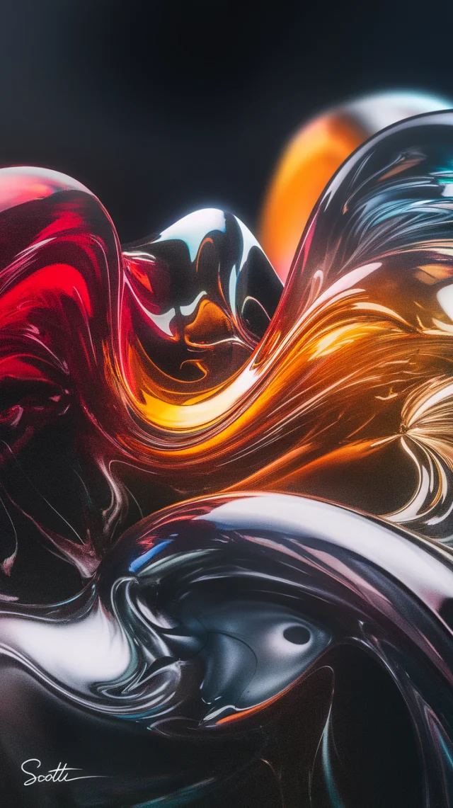 Ideogram: Vibrant Molten Metal Abstract Art Creation - v2.0 - Image 2