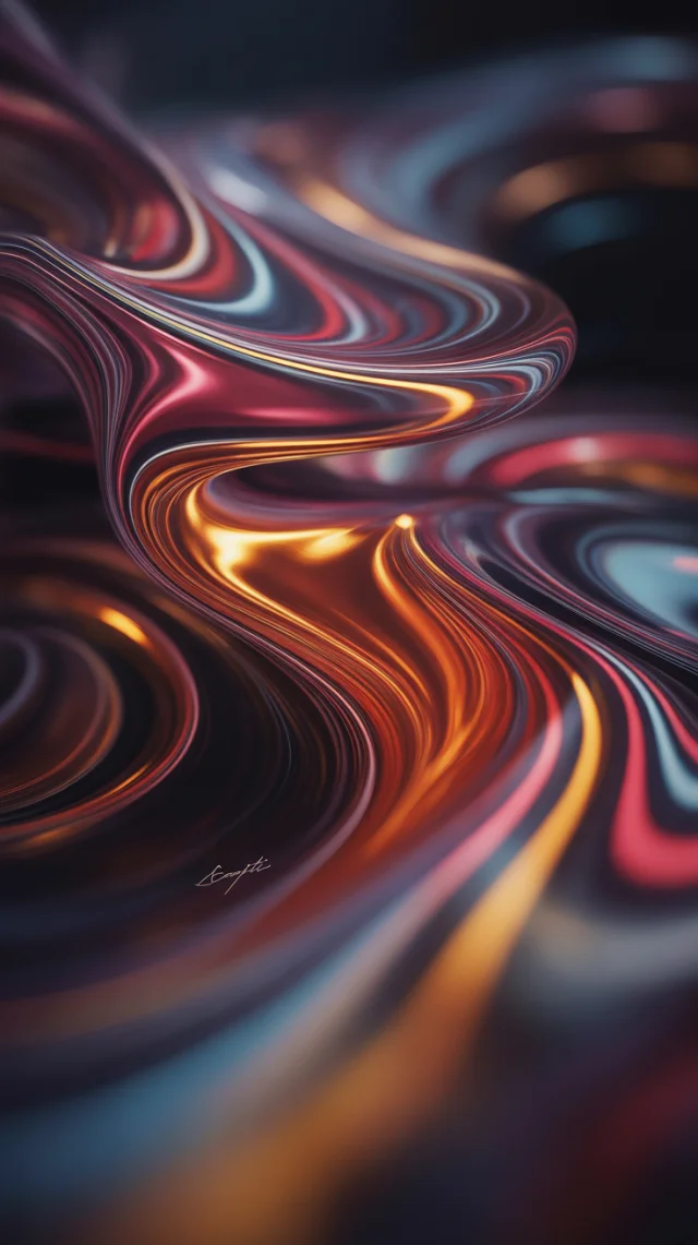 Ideogram: Vibrant Molten Metal Abstract Art Creation - v3.0 - Image 4
