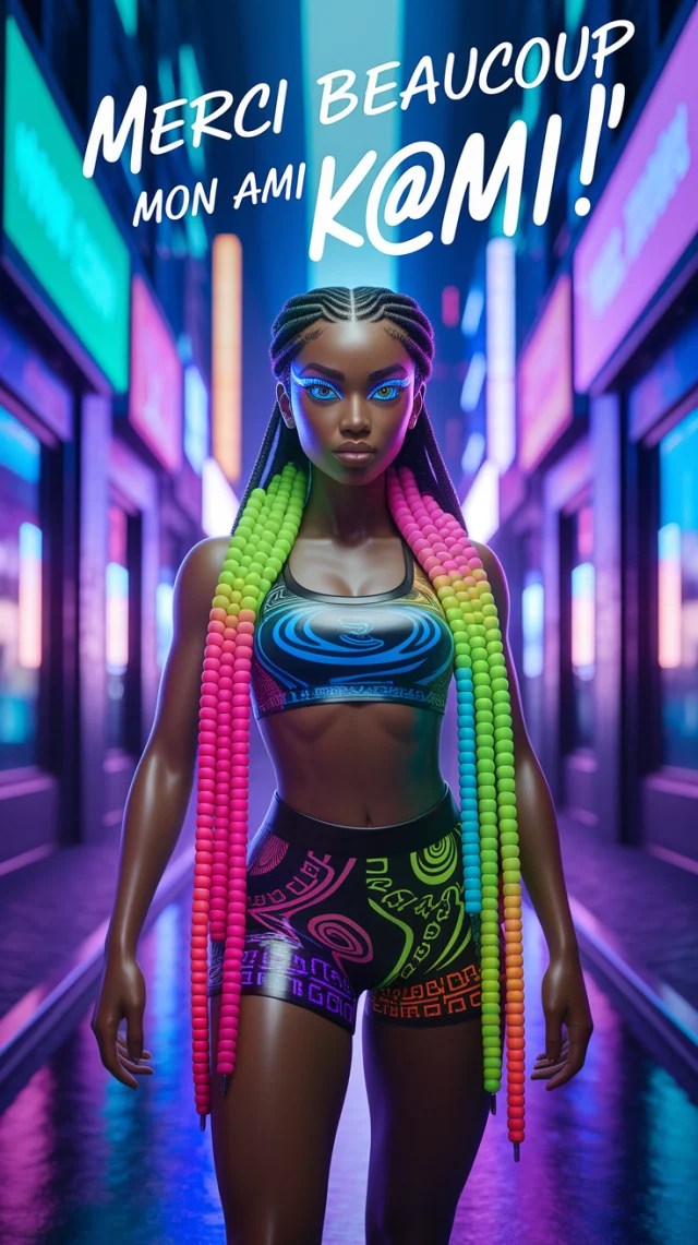 Afro-Futuristic Glass Sculpture AI Art: Ideogram v2a-v3 Test - v2a - Image 3