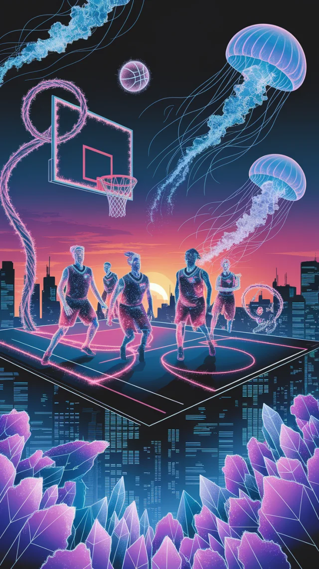 Fantasy Basketball Art: Ideogram v2a vs v2.0 vs v3.0 - v2a - Image 1